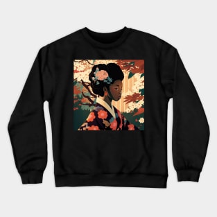 Black girl in Japan Crewneck Sweatshirt